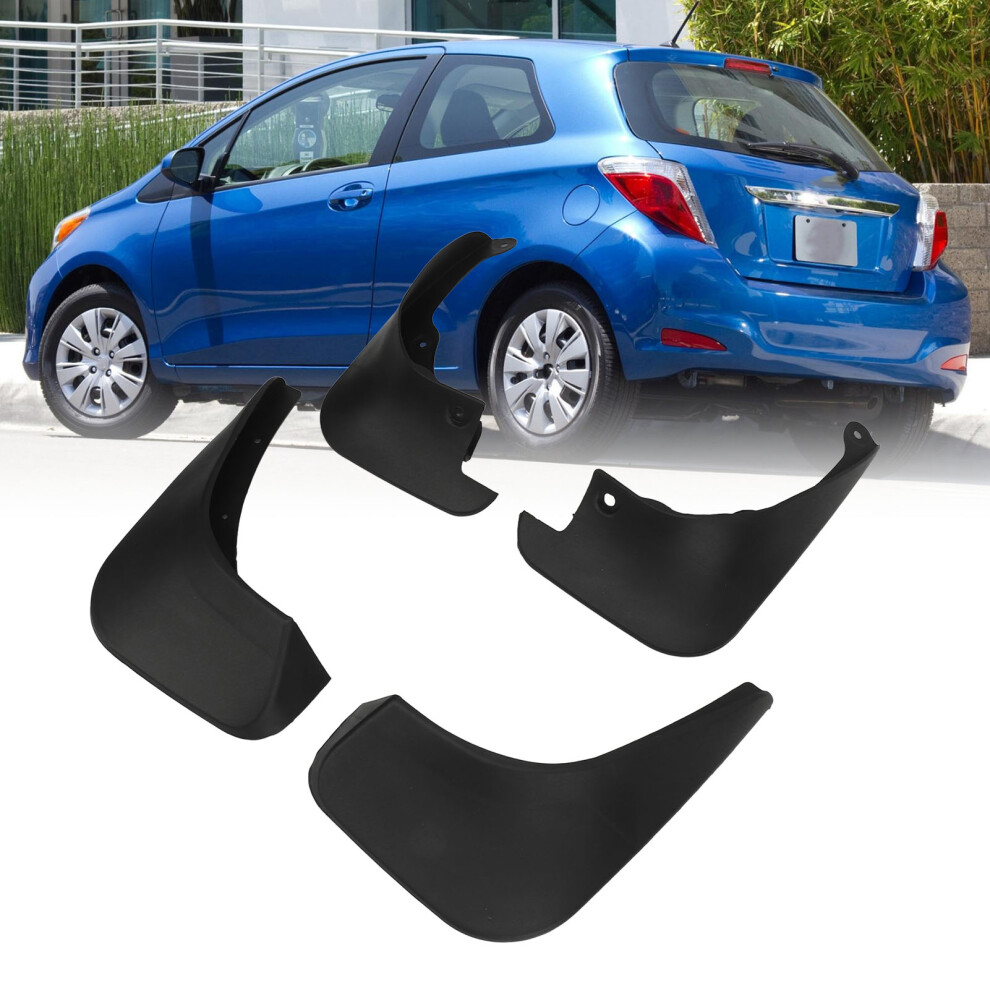 4Pcs Weather Resistant Front Rear Mud Flaps For Toyota Yaris 2007-2013 9311388721625