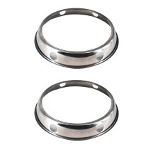 2X Universal Wok Pan Support Rack Stand Wok Ring/ Round Bottom Wok Rack Universal Size for Gas Stove Fry Pans Kitchen