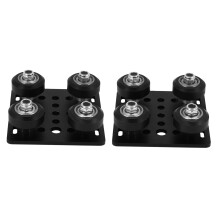 2X 3D Printer Accessories European Standard 2020 Aluminum Profile Pulley V-Slot Build Gantry Plate