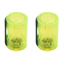 2X Guitar Ukulele Sand Shaker Rhythm Ring Maraca Cabasa Wear  Finger Ukulele Accessories Black