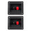 2PCS 90X78mm Square Binding Post Type Speaker Box Terminal Cup Wire Connector Board 1