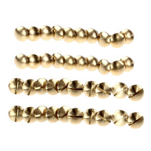 20-Fach Arc Massivmessingknopf Bolzen Schraubnagels Schraube Ruecken LEDer Niet Gurt 6mm