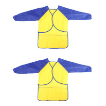 2X Childrens Kids Toddler Delantal impermeable Art Smock (pinturas y pinceles no incluidos)