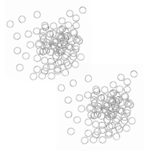 1000-Piece Open Jump Rings for Jewelry Making, 4mm, Silver