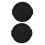 2X Camera Plastic Side Pinch Clip  Front Lens Cap Protective Cover Black 49mm 1