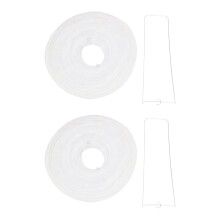 2 x Chinese Japanese Paper Lantern Lampshade for Party Wedding, 40cm(16 inch) Creamy-white
