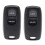 2X Uncut Key 2 Button Keyless Entry Remote Key Fob Shell Case and Button Pad Compatible with  2 3 6 323 626 1