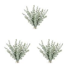 108 Stuks Eucalyptusstengels Kunstmatige Eucalyptusbladstengels True Grey Green Touch Leaf-Takken