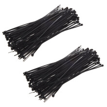 200 x 8 pouce Attache Autobloquante Du Câble En Plastique Noir