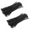 8 inch Plastic Cable Zip Ties 200-Pack (Black) 2