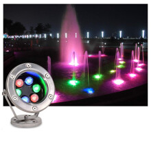LED Underwater Pool Light 12W Red Stainless Steel IP68 Waterproof Fountain Lighting for Pond