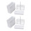 2 In 1 White 48 Pieces Microscope Slides Staining Rack Dish Set 1