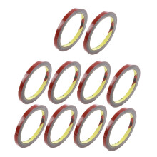 10X Strong Permanent Double Sided Super Sticky Foam Tape Roll for Vehicle Car, Red 8MMx3M