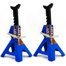 2X Metal Jack Stands Simulation Toys for 1/10 RC Crawler Truck Car Trx4 SCX10 Simulation Climbing Vehicles-