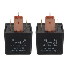 2X 80A 12V 5 Pin DIY Power Relay Car Truck Vehicle