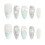 (XS) Glitter Blue False Nails - Sweet & Reusable 1