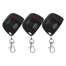 3 PCS Garage Door Remote Compatible with Multicode 300mhz 10 Dip 3089 3060 3070 Gate Opener with Keychain