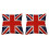 2X British Vintage Style Union Jack Flag Throw Pillow Case, Pillowcase 1