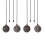 4Pcs Ceiling Fan Pull Chain Set Sun & Moon Pattern Pull Chains Extension Copper Beaded  Fan Pull Chain with Ornament 1
