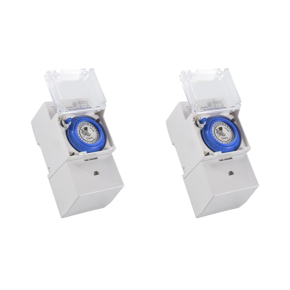 2X Sul181h Mechanical Timer 24 Hours Relay Electrical Programmable Timer 24 Hour Din Rail Timer 6033584830484