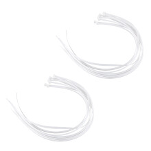 20X Fascette per Zip Bianche Extra Lunghe da 76 cm, Fascette per Cerniere