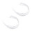 20X Extra Long 76cm Cable Ties White Zip Wraps 1