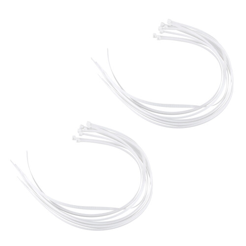 20X Extra Long 76cm Cable Ties White Zip Wraps