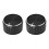 2X Black Aluminum Volume Control Amplifier Knob Wheel 1
