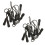 20x Anti-Slip Zipper Puller, Zipper, Zipper Extension Trailer, Practical and Robust for Back Pack, Jacket, Etc.- Black 1