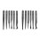 12PCS Precision Tweezer Set Plastic Anti Static Tool Kit Size 1/2/3/5/6/8 Each One(Black) 1