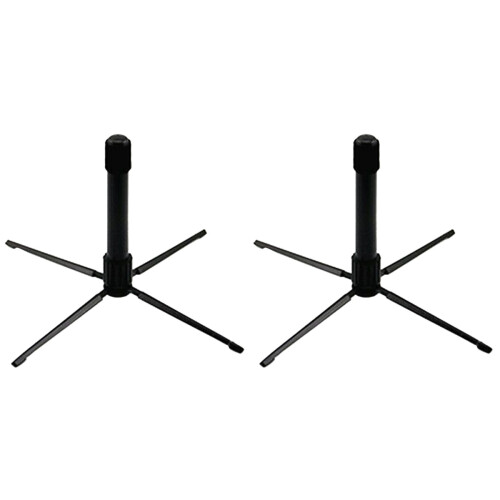 2Pièces Porte-Flûte Noir Pliable Support Clarinette Instrument Compact 1