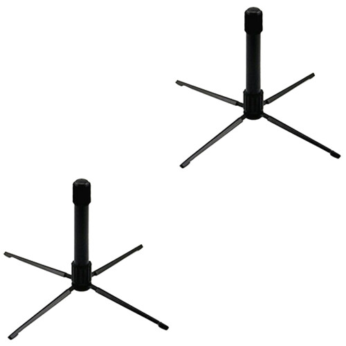 2Pièces Porte-Flûte Noir Pliable Support Clarinette Instrument Compact 2