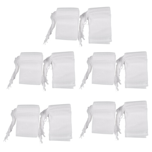 500 Pcs Disposable Empty Tea Bag String Heat Seal Filter Paper 1
