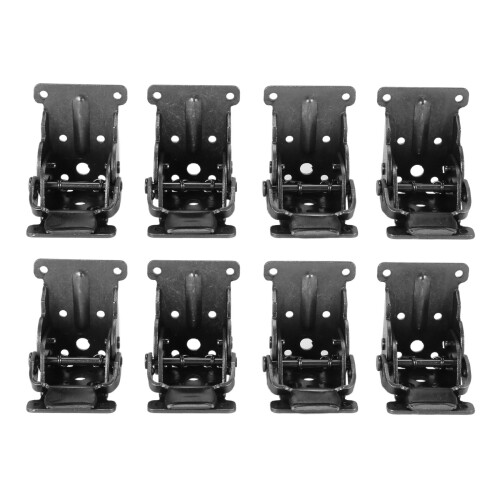 8Pcs Collapsible Support Frame Self-Locking Hinge Table Leg Fittings and Gussets