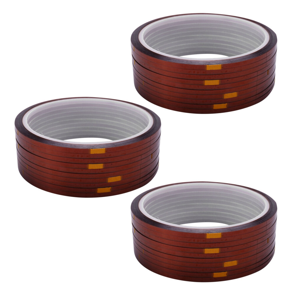 30 Rolls 33Mx3mm Heat Resistant Heat Temperature Adhesive Tape Sublimation Mug Tape,Brown Color 6031466198806