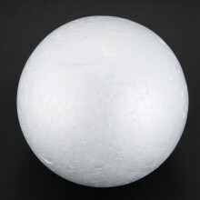 20 x Weihnachtsdekoration Modellierkunst Polystyrol Schaum Kugel 10cm --- Weiß