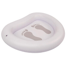 Inflatable Foot Bath Basin for Swimming Pool and Spa, Compact Easy Install Neutral Color
