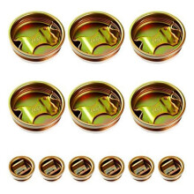 12-Pack StåLpropp Trumpropp 6cm och 3cm TapphåLslock 55 Gallon Trumkapslar Metallpropplock med PläTerad BeläGgning