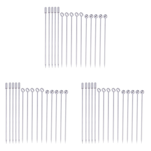 45X Edelstahl Cocktail Picks Martini Picks Set