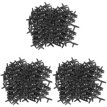 Drip Irrigation Barbed Connectors, Universal Barbed Tee Fittings 300Pcs, Fits 1/4 Inch Drip Tubing (4/7mm Tee Pipe)
