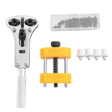 Justerbart Klockfodral Borttagningsmontering Tre-Klor öPpet Lock Set Klockreparationssats