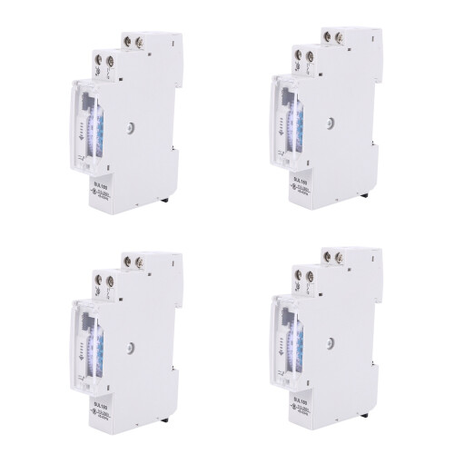 4X Sul180A Timer Meccanico Da 15 Minuti 24 Ore Timer Programmabile Su Guida Din Interruttore