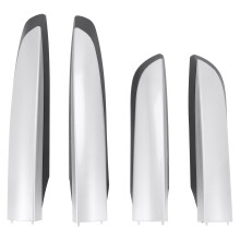 Dakdrager Rail Eindkap, 4 Stuks Dakdrager Afdekking Shell Cap Vervanging voor RAV4 XA40 2013 2014 2015 2016 2017 2018 Auto Accessoires Zilver