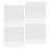 4Pcs Acrylic Square Mirror Tiles Self-Adhesive Silver Wall Decor 3