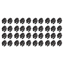 40 Pcs Fishing Pole Rod Holder Clips Black 16Mm Inside Dia Fishing Rod Storage Clips
