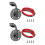 2X SAE Connector,Solar  SAE Socket Sidewall Port, SAE Cable Quick Connect Panel Mount 1