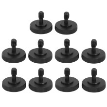 Thumb Screw Camera 1/4 Inch Thumbscrew L Bracket Screw Mount Adapter Bottom 1/4 Inch-20 Female Thread (Pack of 10)