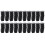 400 Pcs Plastic Square Blanking End Caps Tube Inserts 25mm x 25mm 1