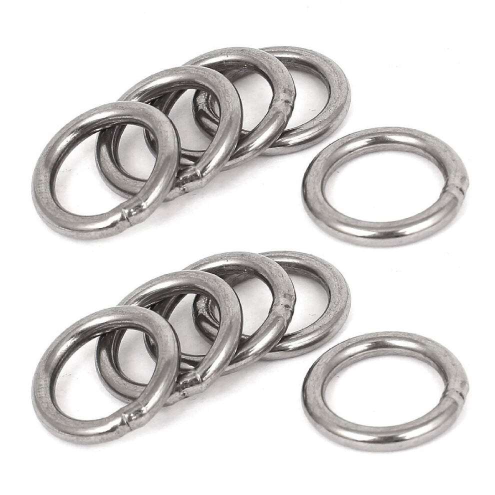 20Mm X 3Mm Stainless Steel Webbing Strapping Welded O Rings 10 Pcs 6032244179772