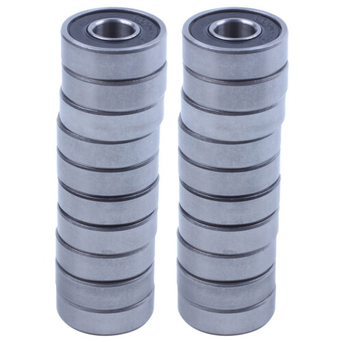 20Pcs 6000RS Shielded Deep  Radial  Bearings 10mmx26mmx8mm